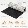thumbnail image 4 of Area Rugs 4'x6'. Ethnic Floral Carpet Runner Indoor Outdoor Rugs Home Decor Aesthetic, Vintage Grey Country Leaves Symmetrical Non Slip Mats Washable Accent Rug for Living Room Bedroom, 4 of 5