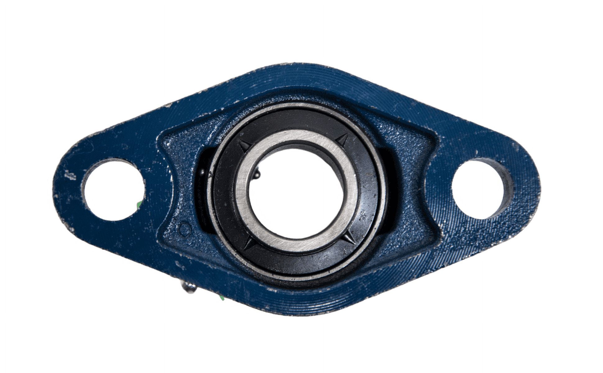 Jeremywell UCFL202-10 Pillow Block Bearing 5/8 inch Bore, 2 Bolt Flange Mounted, Solid Base (10 PCS)