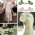 thumbnail image 2 of Cheongsam Knot Buttons Pearls Closure Buckle for Craft Garment Sewing On Decors, 2 of 9