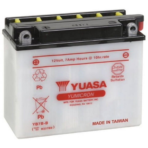 Yuasa YUAM227BB Battery YB7B-B Conventional