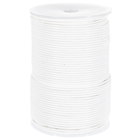 Craft County 2MM Round Leather Cord – 5, 10, 25 or 50 Yards or 328 feet – Various Colors
