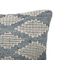 thumbnail image 4 of Noble House 18" x 18" Beige, Blue, Multi-color Diamond Cotton, Wool Decorative Pillow Cover, 4 of 9