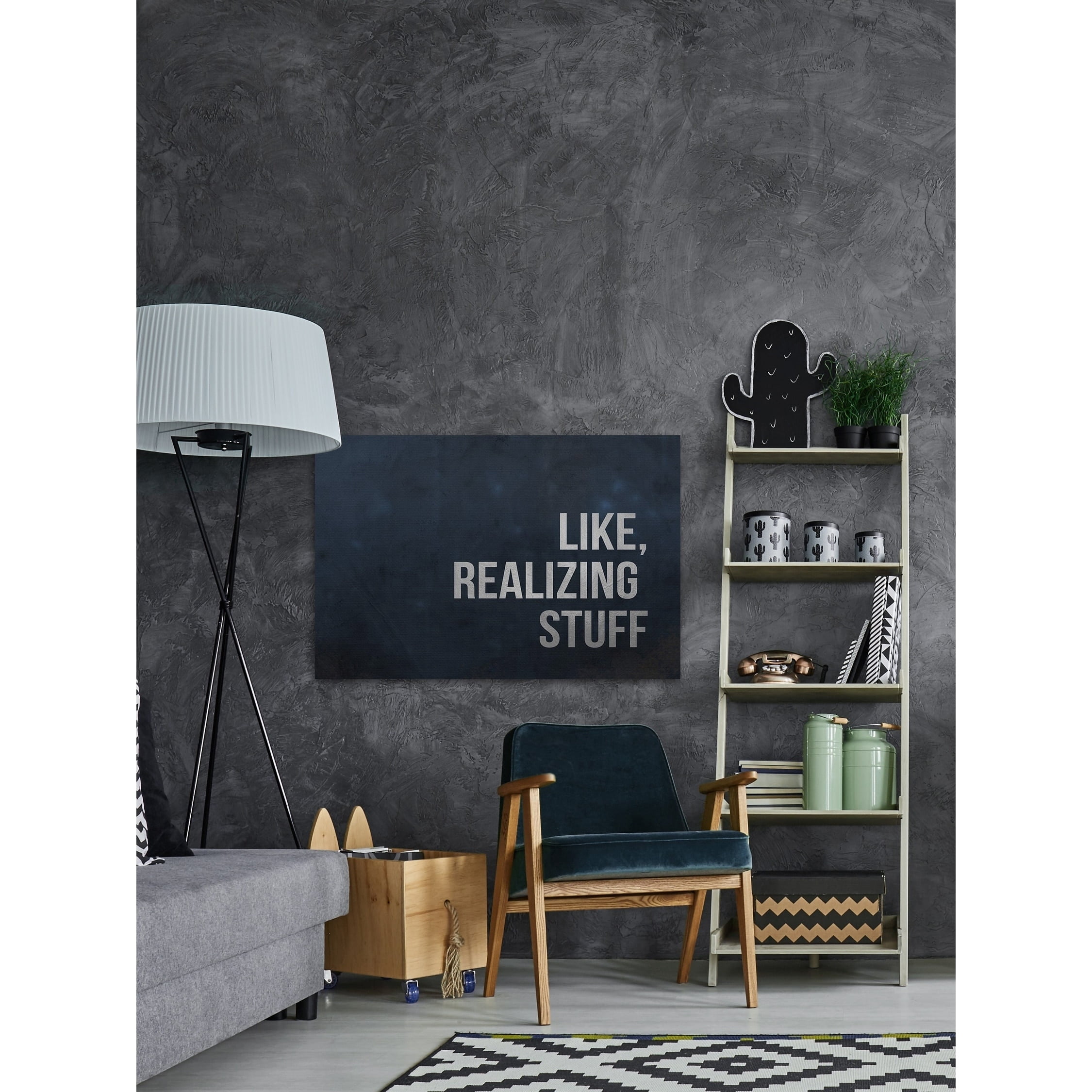 Like, Realizing Stuff Painting Print on Wrapped Canvas