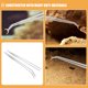 thumbnail image 4 of BRIGHTFUFU Pinzas largas para acuario, pinzas para alimentación de reptiles, puntas rectas y curvas, terrario para pecera, pinzas Extra largas, 2 uds., 4 of 8