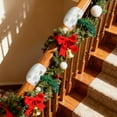 thumbnail image 3 of 8Pcs Railing Protection Christmas Garland Ties, Decorative Banister Garlands Hanger, Adjustable Banister Protective Padded Faux Pine Stems Garland Ties for Staircase Wreath Home Holiday Decor, 3 of 5
