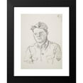 thumbnail image 2 of Ivan Ivanec 14x18 Black Modern Framed Museum Art Print Titled - Portrait of a Soldier. (1943), 2 of 5