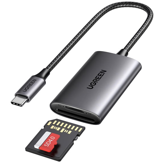 Lector de tarjetas UGREEN UHS-II USB C SD 4.0 para iPhone, ordenador portátil
