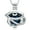 Blue, variant on Hollow Eye of Heart Memorial Urn Necklace for Men Women Cremation Jewelry Urn Ashes Necklace Ashes Keepsake Locket Necklace of Loved One