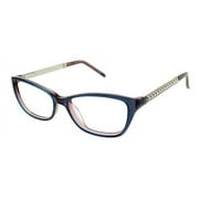 JESSICA MCCLINTOCK Eyeglasses 4013 Blue Laminate 51MM