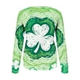 thumbnail image 4 of Ohufall Crewneck Sweatshirt for Women Oversized St. Patricks Day Shamrock Printed Long Sleeve Pullover Hoodless Sweatshirts Tops, 4 of 6