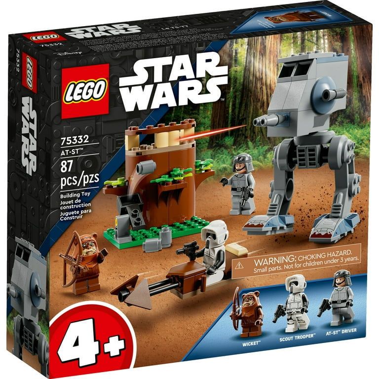 LEGO Star Wars AT-ST 75332, Construction Toy for Preschool Kids Aged Plus with Wicket the Ewok & Scout Trooper Minifigures, Incl. Starter Brick, 2022 Set - Walmart.com
