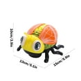 thumbnail image 3 of Interactive Crawling Insect Toy for Kids - Light Up Musical Bug Toy with Movement, Orange & Yellow Learning Crawl Toy - 15x13x10cm Educational Baby Toy (Batteries Not Included), 3 of 7