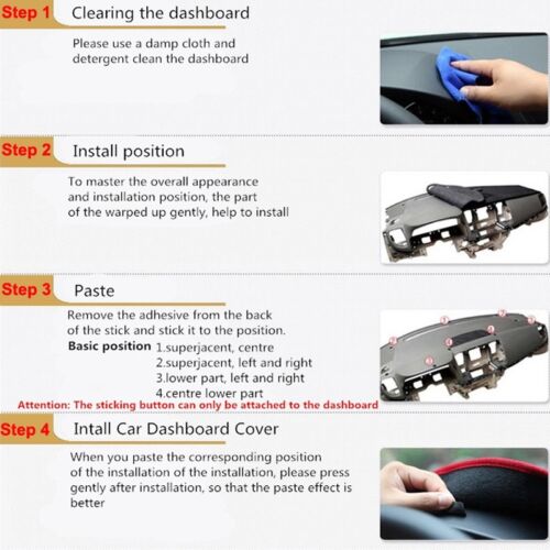 Car Dashboard Cover Dash Mat Pad Fit for Chevrolet Chevy Cruze 2016 2017 2018