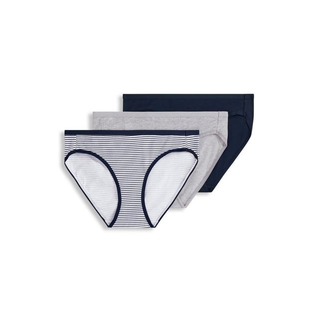 Jockey Bikini à Logo Extensible en Coton Biologique pour Femmes - Lot de 3