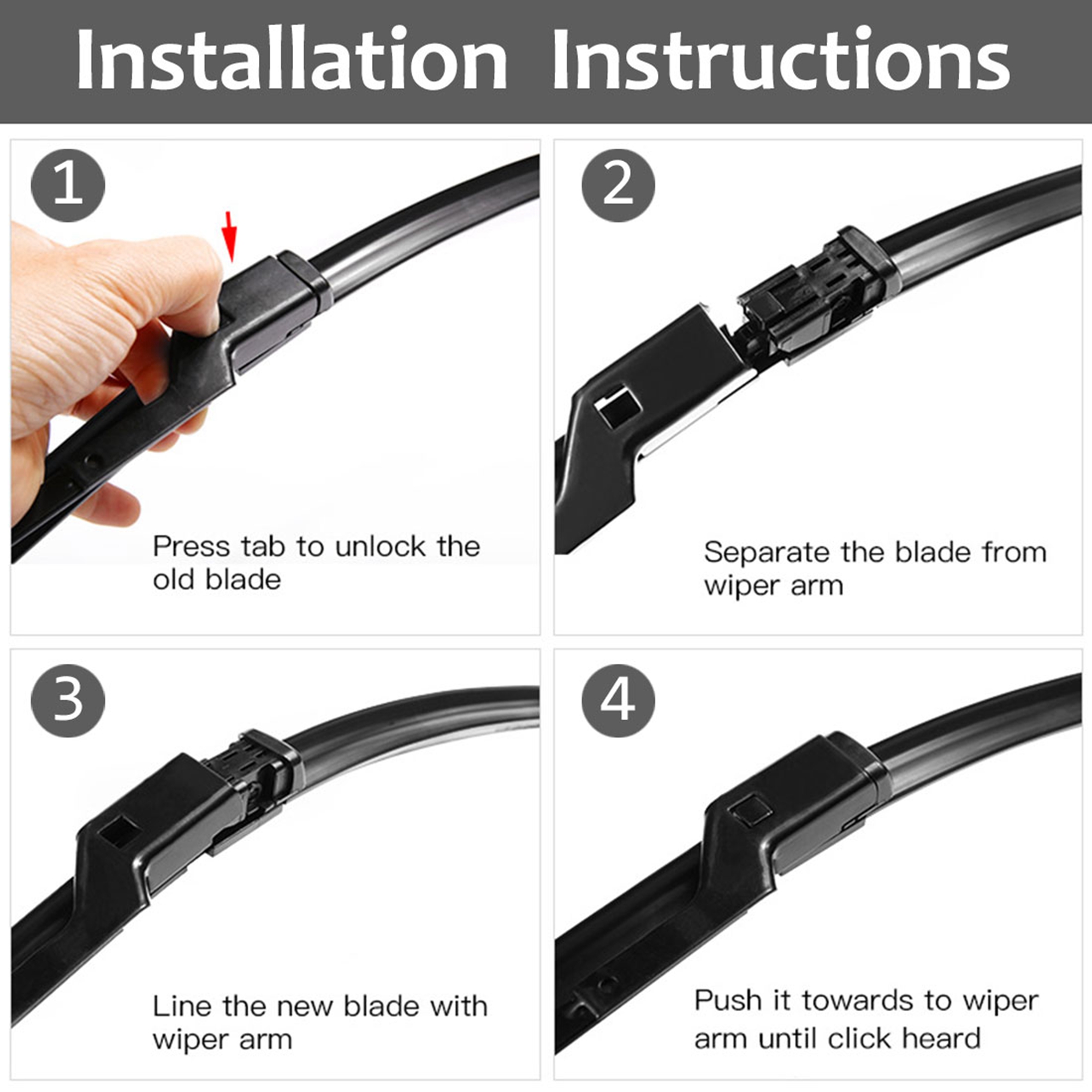 Unique Bargains 22" 18" Front Windshield Wiper Blades for Chevrolet Colorado 2015-2018