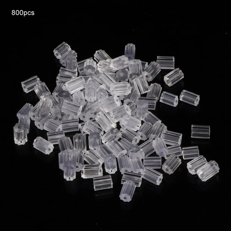1000PCS Silicone Earring Backs, Soft Earring Stoppers, Clear Earring  Backing Replacement for Stud Post Fishhook Earrings, Hypoallergenic 