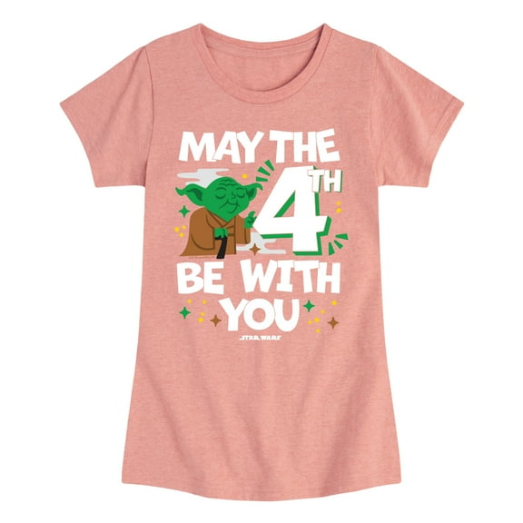 Star Wars - Yoda May The 4Th - Toddler And Youth Girls Fitted Short Sleeve Tee