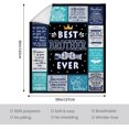 thumbnail image 4 of Fathers Day Blanket Gifts for Brother, Brother Gifts from Sister, Best Birthday Gifts for Brother Adult, Gift for Brother Blanket 50"x60", Big/Little Brother Christmas Graduation Gift Ideas, 4 of 5