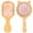 Pink&Pink, variant on FACEGA 2Pcs Hair Brush Anti-Static Soft Portable Bamboo Brush Eco-Friendly Fashionable Compact Head Massager Scalp,Pink&Purple