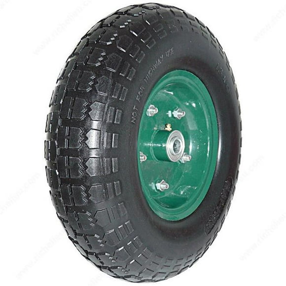 Madico F21680 13 in. Flat-free Tire, Black & Green