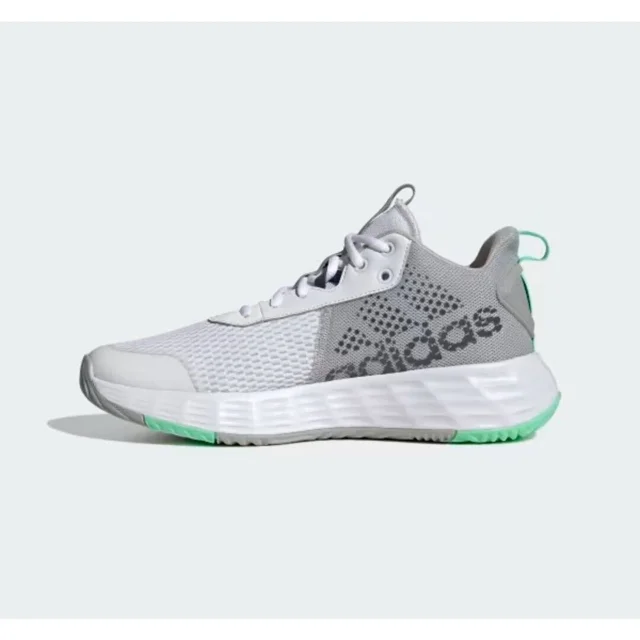 Adi - das Mens Own The Game 2 H00466 White Gray Green Running Shoes Sneakers Sz 13
