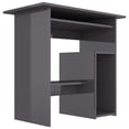thumbnail image 3 of vidaXL Desk High Gloss Grey 80x45x74 cm Engineered Wood, 3 of 4