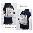 thumbnail image 4 of FORMRS Women's Travel Backpack Purse Anti-Theft Hidden Pockets Casual Shoulder Bag, Cartoon Blue Houses, 4 of 7