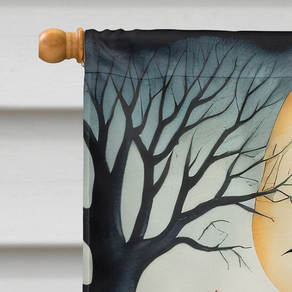 Halloween Dog House Flag 28x40IN Double-Sided Polyester Decorative Sleeve Pole Flag for Outdoor Home Garden Patio