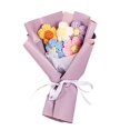thumbnail image 1 of AMERTEER Artificial Flower Bouquet Create Atmosphere Non-Fading Attractive Colorful Hand Woven Flower Gift Simulation Bouquet, 1 of 5