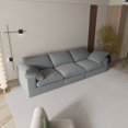 thumbnail image 2 of [Luckynote]F-Concept Chenille Fabric Upholstered Sofa, Oversized Comfy Cloud 3-Seater Sofa Couch, Double Plush Cushion for Living Room,Grey, 2 of 8