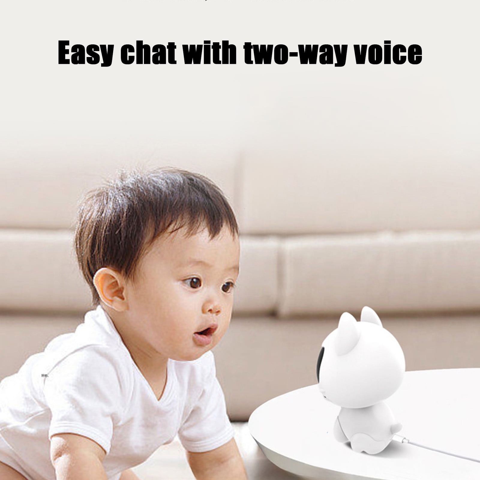 Indoor Security Camera, 2K Wifi Camera for Home with Night Vision, Motion Detection Alert, 2-Way Audio, Phone App, Ideal for Baby or Pet Monitor