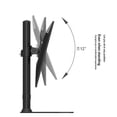 thumbnail image 5 of Soporte de escritorio para monitor de 14 a 27 pulgadas con brazo articulado, base grande, altura ajustable y estable, incluye soporte y base de almacenamiento para escritorio., 5 of 5