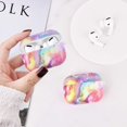 thumbnail image 2 of Compatible with Airpods Pro Case, Cute Accessories Marble Protective Hard Case Cover Portable & Shockproof Women Girls Men with Keychain/Strap for Airpods Pro Charging Case (Colorful), 2 of 7