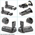 thumbnail image 4 of Empuñadura de batería (empuñadura de repuesto para Canon BG-E14) Cargador de entrada dual para cámara DSLR Canon EOS 70D 80D Sincero Electrónica, 4 of 4