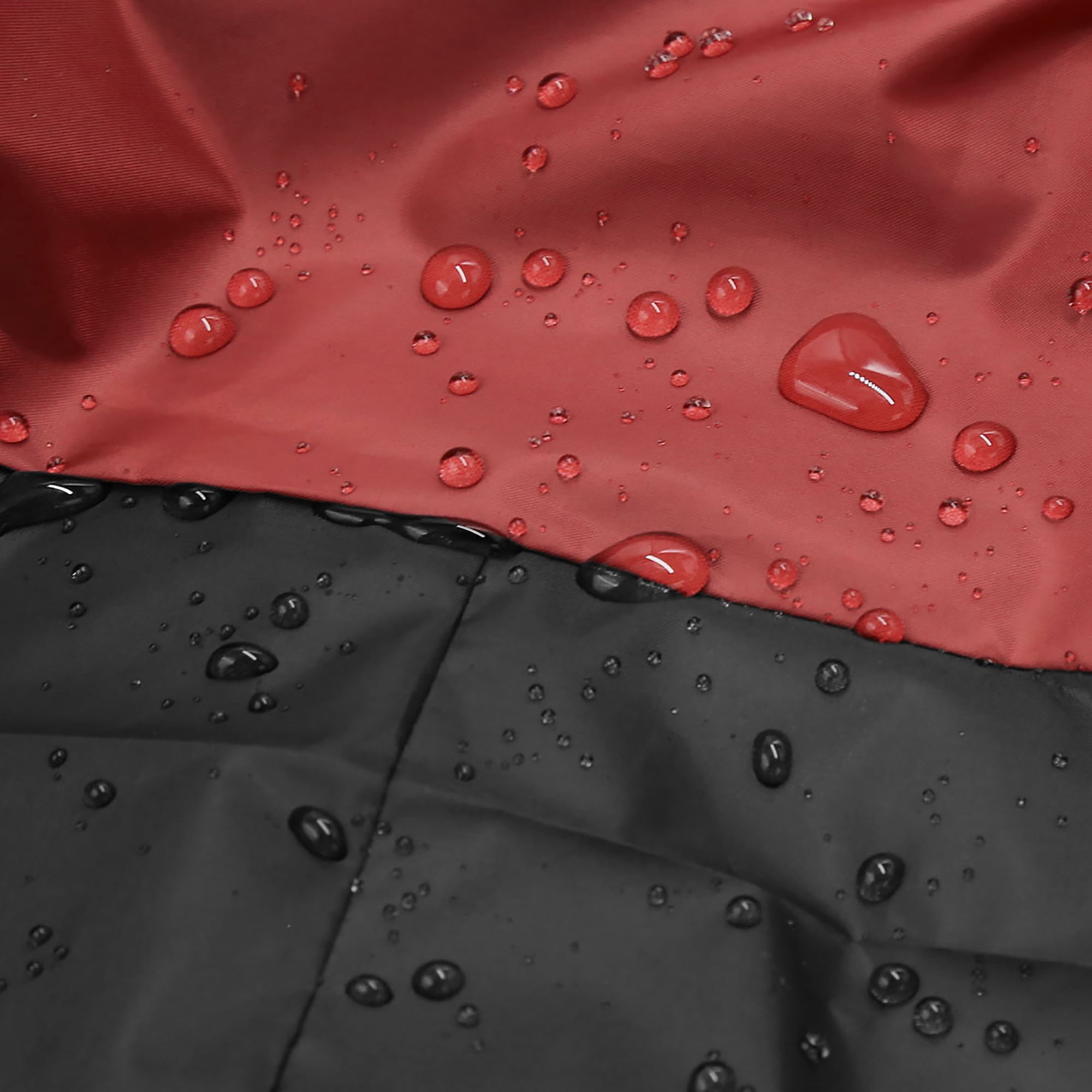 180T Waterproof Motorcycle Cover Outdoor UV Rain Dust Proof Red&Black XL