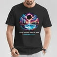 thumbnail image 2 of Niagara Falls New York Total Solar Eclipse April 8 2024 Tee – Unisex Adult Cotton T-Shirt Featuring Totality Graphic for Casual or Commemorative Wear, Size L, Color Black, 2 of 4