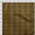 thumbnail image 3 of oneOone Cotton Cambric Dark Mustard Fabric Leopard Animal Skin Craft Projects Decor Fabric Printed By The Yard 56 Inch Wide, 3 of 4