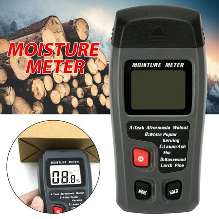 EEEKit Digital Wood Moisture Meter, Handheld Pin Type LCD Display Wood Moisture Detector, Water Leak Tester Dampness Meter Detects Leaks,...
