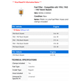 thumbnail image 2 of Fuel Filter - Compatible with 1954, 1963 - 1967 Buick Skylark 1964 1965 1966, 2 of 2