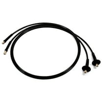 UFLEX Hydraulic OB-BHBR Hose Kit with Pre-Crimped Brass Fittings, Bulkhead Fittings and Bend Restrictors on Both Ends, 2pk