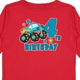 thumbnail image 4 of Inktastic 4th Birthday Monster Truck Boys Long Sleeve Toddler T-Shirt, 4 of 5