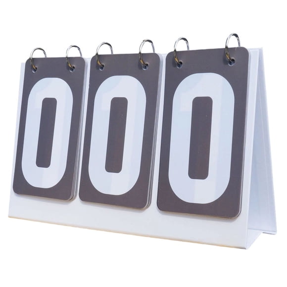 3-Digits Plastic Table Top Scoreboard Flipper Waterproof For Basketball Football