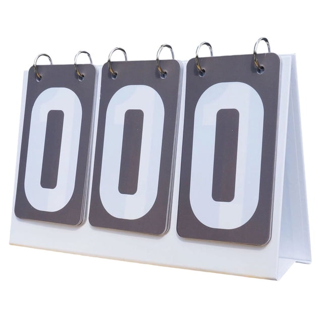 3-Digits Plastic Table Top Scoreboard Flipper Waterproof For Basketball Football