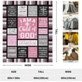 thumbnail image 2 of Christian Gifts for Women Blanket 80"x60" - I Am a Child of God Blankets - Inspirational Religious Gifts - Catholic Spiritual Gifts for Women, 2 of 6