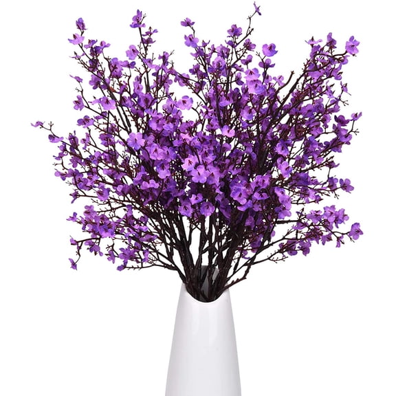 MAMOWEAR Artificial Flowers Babys Breath Gypsophila Bouquets Bulk Real Touch Fake Silk Flowers for Home Wedding DIY Floral Arrangement Kitchen Table Centerpiece Décor