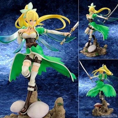 New Sword Art Online SAO Kirigaya Suguha (Combat Ver) Character Anime Model Statue Action Figures Desktop Ornament Popular Decorations Fan Souvenirs Creative Gift Collectable