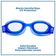 thumbnail image 5 of Dolfino Kinetic Blue Youth Swim Goggles with UV Protecton and Latex Free, 5 of 9