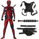 thumbnail image 2 of Deadpool Costume Cosplay Kids Adult Suit Anime Superhero Cosplay Death Waiter Anime Adult Service Leotard Hats Accessories Anime, 2 of 3