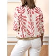 thumbnail image 6 of Women'S Full Zip Up Linen Casual Jackets Loose Boho Jacket Long Sleeve Tree Leaf Outerwear Mixed Color 1 L, 6 of 8
