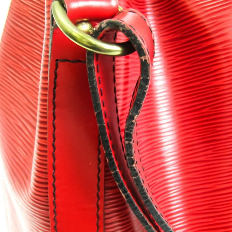 Authenticated Used LOUIS VUITTON Louis Vuitton Epi Petit Noe Shoulder Bag  Leather Castilian Red M44107 